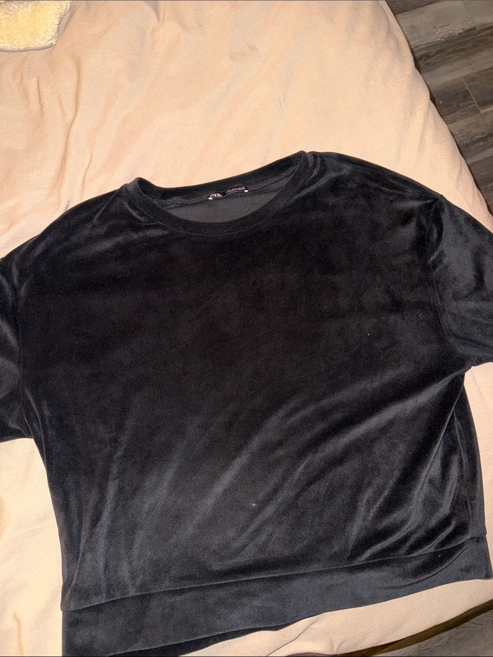 Black Velvet long sleeve Shirt